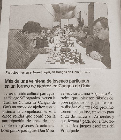 noticia en LNE edición Oriente