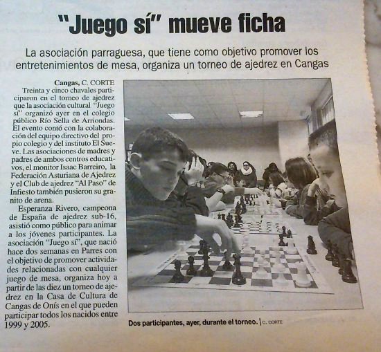 noticia en LNE edición Oriente